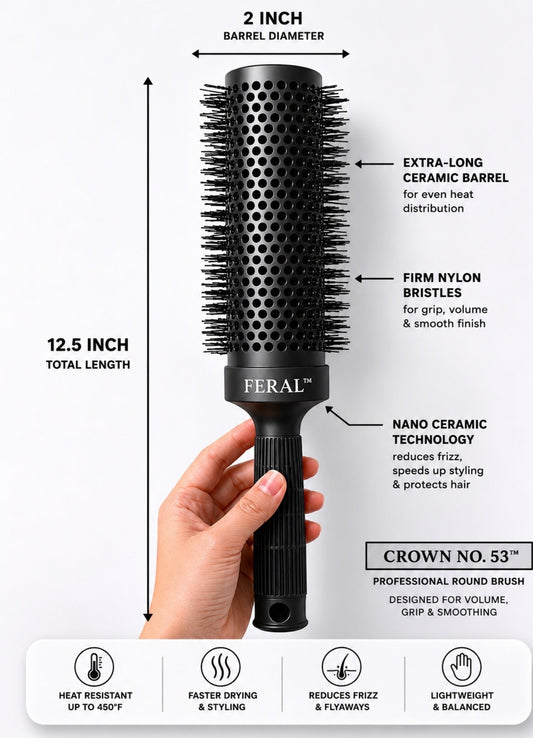 FERAL Crown Brush — No. 53